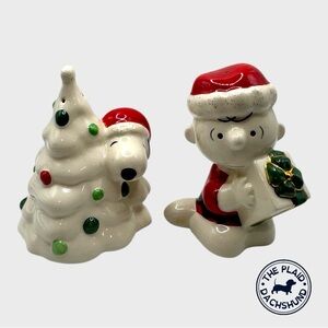 Vintage Lenox Peanuts Christmas Shakers